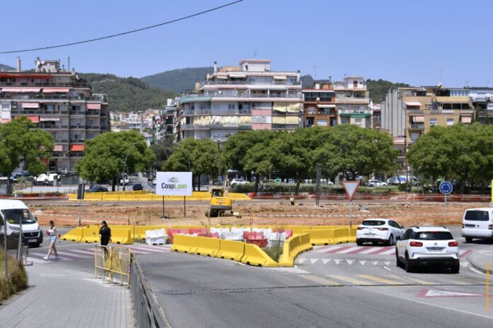 Obras en la C-245 (Ayuntamiento de Castelldefels)