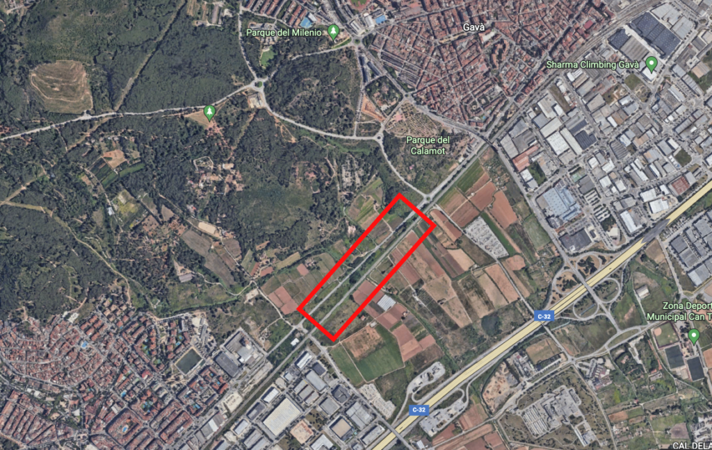 Zona prevista para la construcción de la estación.