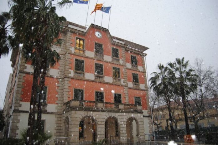 Foto de una nevada en Castelldefels en marzo del 2010 (Ayuntamiento de Castelldefels)