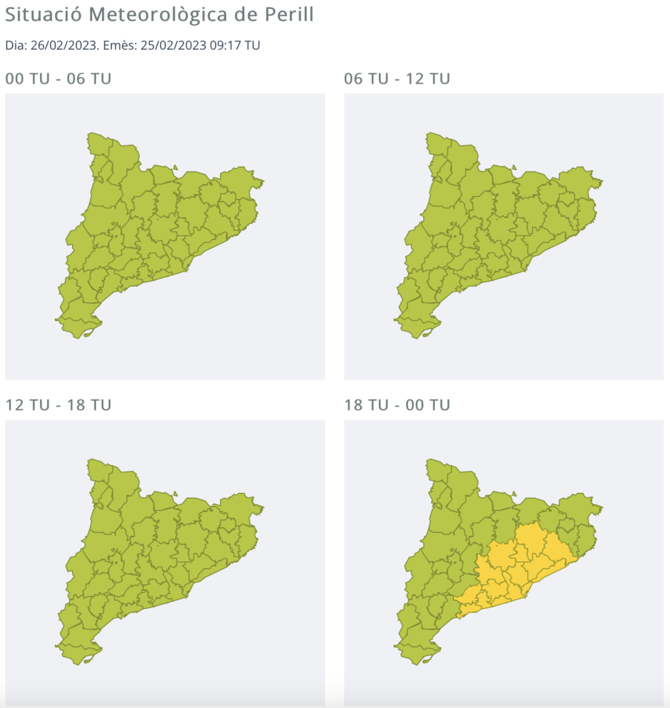 Nieve para el domingo.