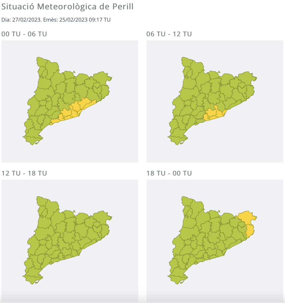 Nieve para el lunes.