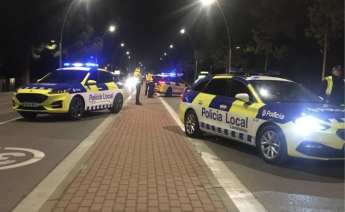 Control de la policía local (Policía Local de Castelldefels)