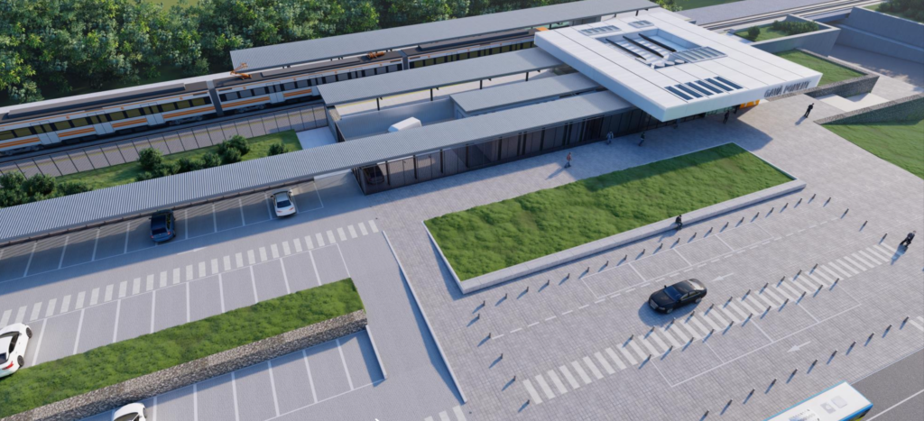 Render de la estación Gavà Ponent.
