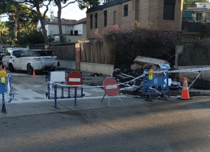 Zona del suceso (Policía Local)