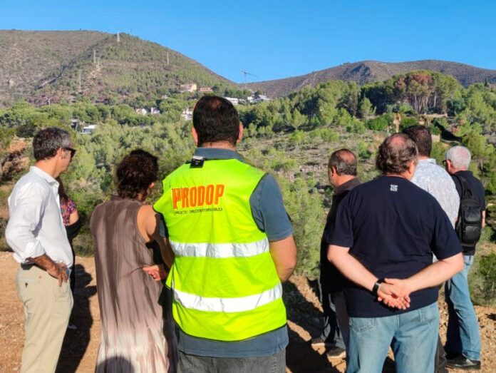 Momento de la visita (Ayuntamiento de Castelldefels)