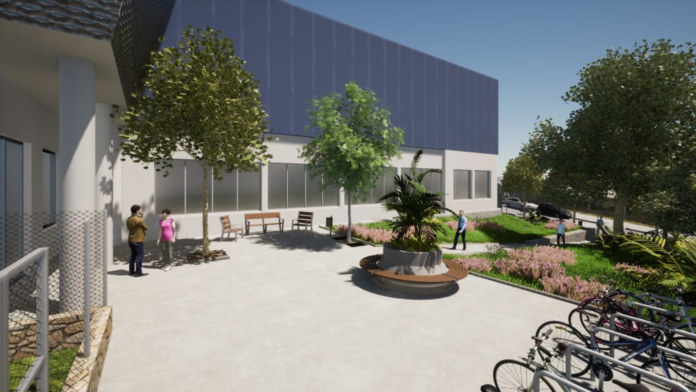 Imagen virtual del acceso una vez hayan terminado las obras (Ayuntamiento de Castelldefels)