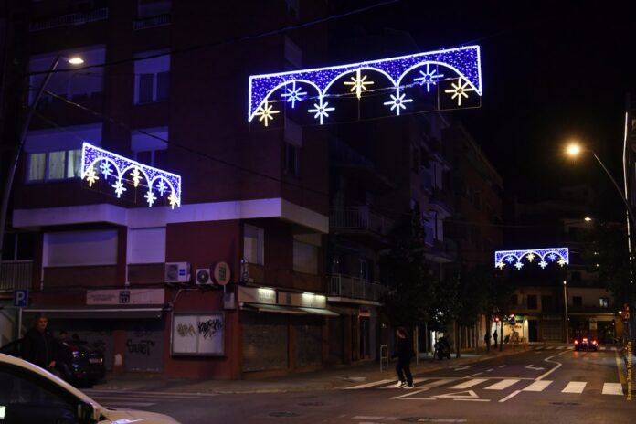 Luces de Navidad, el año pasado (Ayuntamiento de Castelldefels)