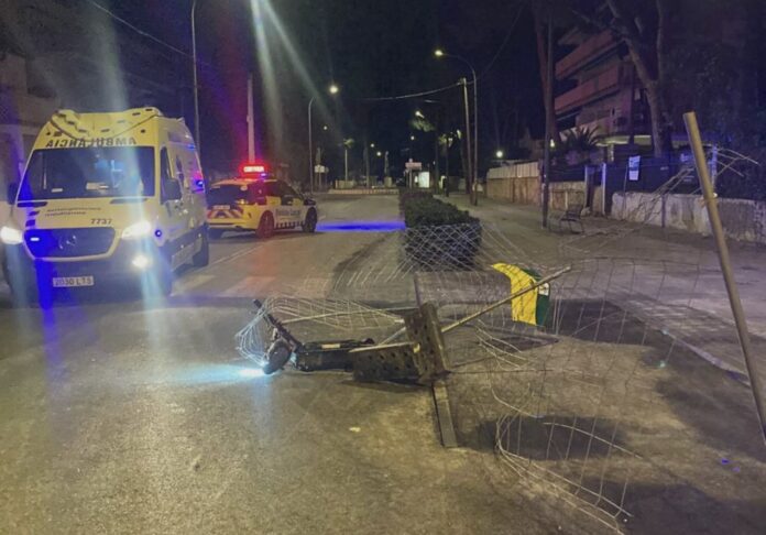 Zona del suceso (Policía Local)