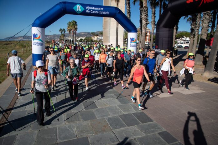 Marcha nórdica del año pasado (Ayuntamiento de Castelldefels)