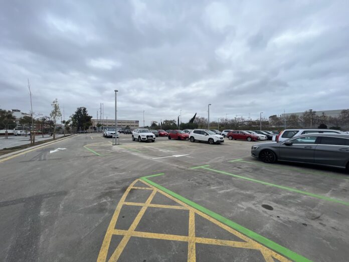 El aparcamiento, abierto a la ciudadanía (Foto: Ayuntamiento de Castelldefels)