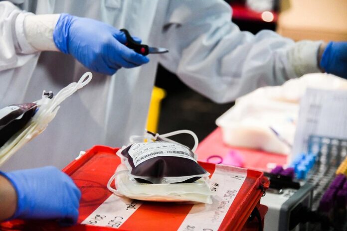 Donación de sangre.