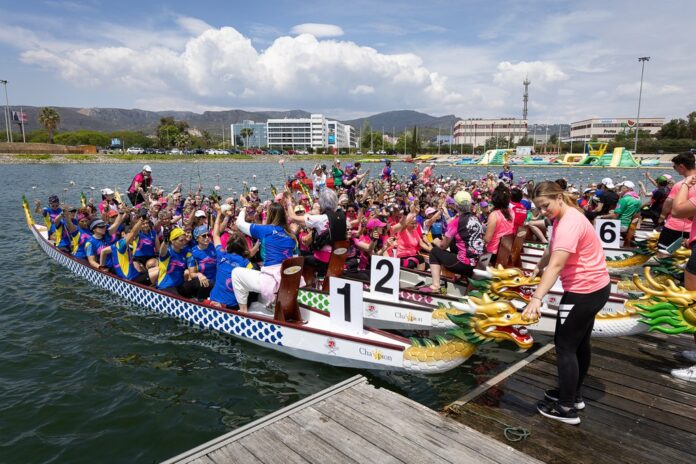 Imagen del Rema contra el cáncer del año pasado (Foto: Ayuntamiento de Castelldefels)