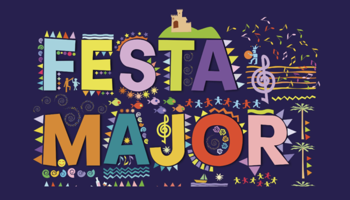 Parte del cartel de la Fiesta Mayor (míralo completo en la parte inferior)
