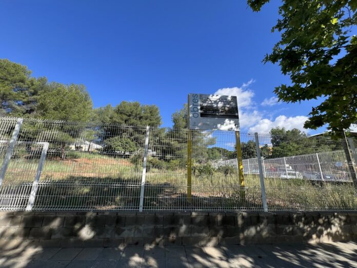 Los terrenos donde se construirá el nuevo CAP (Foto: Ayuntamiento de Castelldefels)