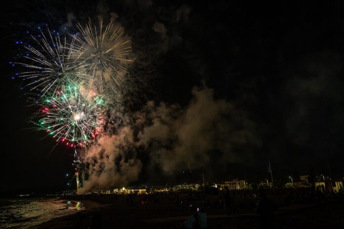 Fuegos artificiales de la fiesta del año pasado (Foto: Ayuntamiento de Castelldefels)