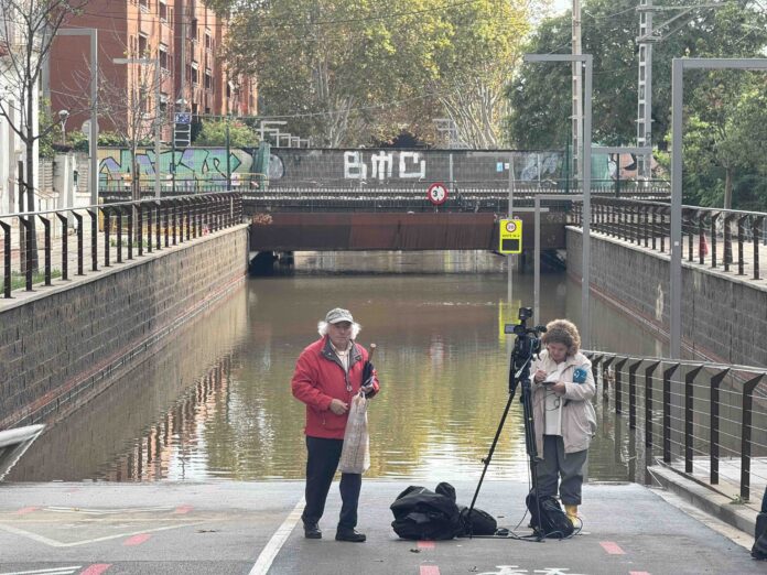 Paso subterráneo de la avenida Pineda (Foto: Castelldefels Digital)