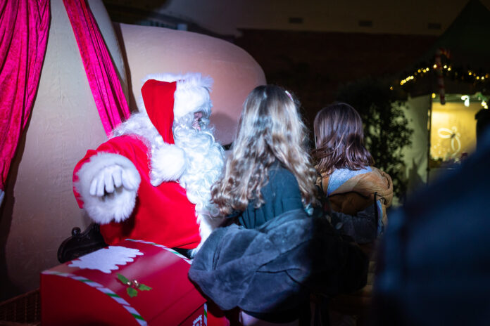 Papá Noel en el año pasado. Foto: Ayto. de Castelldefels.
