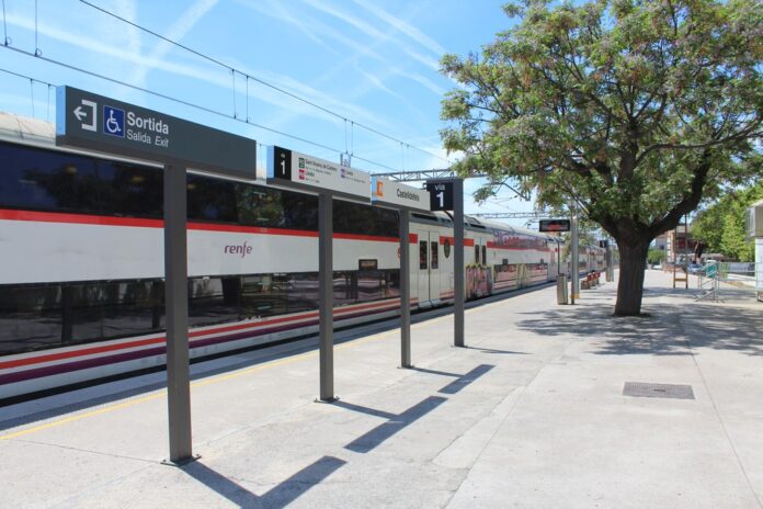 Estación de Castelldefels (Foto: Ayuntamiento de Castelldefels)