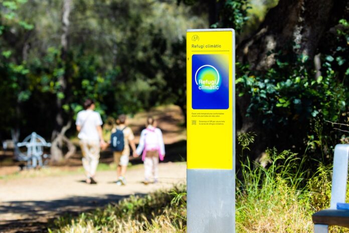 El Parque del Castell, uno de los refugios climáticos de la ciudad (Foto: Ayuntamiento de Castelldefels)
