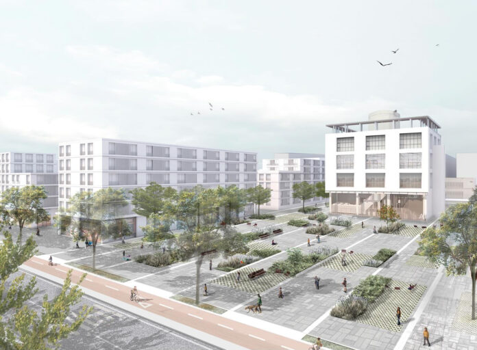 Render de la futura zona de Can Cerdans (zona del Desigual). Foto: Ayto. de Gavà.