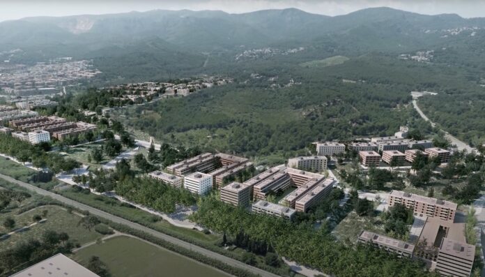 Render del Pla de Ponent, entre Gavà y Castelldefels. Foto: Ayto. de Gavà.