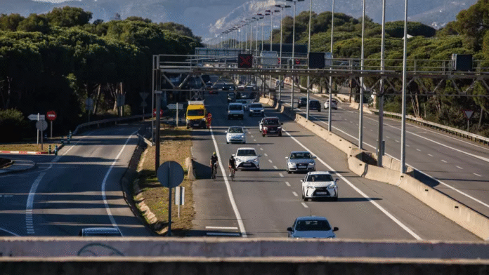 La C-31, a su paso por Castelldefels. Foto: Ayto. de Castelldefels.