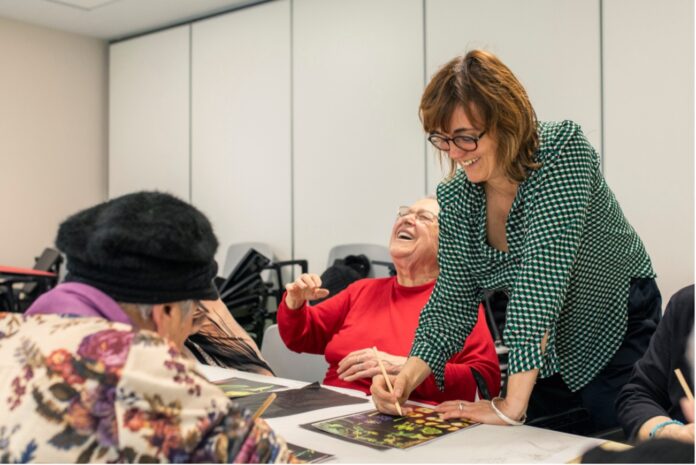 “Als marges”, un dels projectes d’”Eixart. Art i Salut”, de l’artista Gemma París en col·laboració amb el Centre d’art la Panera i el CAP Bordeta-Magraners de Lleida. Departament de Cultura.