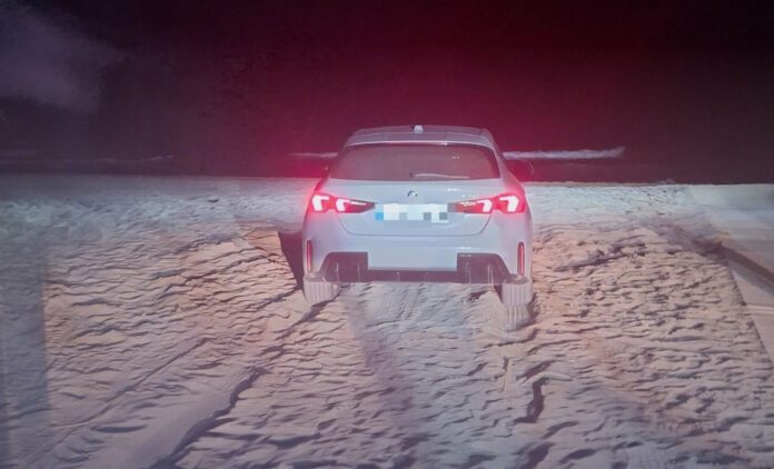 Vehículo del conductor investigado. Foto: Policía Local.