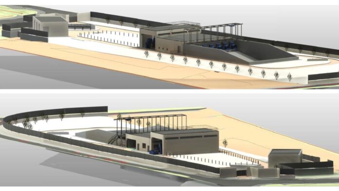 Render de la futura estación. Foto: Ayto. de Castelldefels.