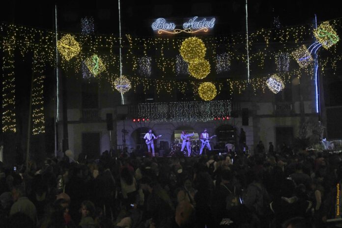 Encendido de luces del año pasado. Foto: Ayto. de Castelldefels.