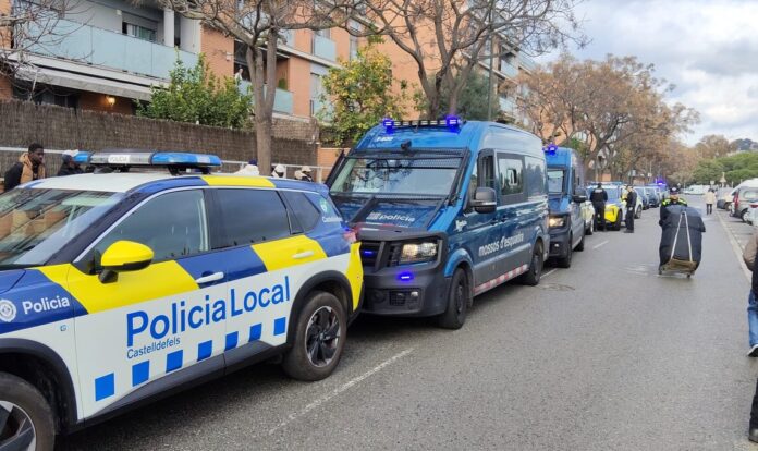 Dispositivo policial. Foto: Policía Local.