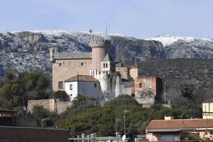 Imagen de archivo de la nevada 2023 en Castelldefels. Foto: Ayto. de Castelldefels.