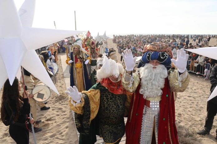 La llegada de los Reyes Magos el año pasado. Foto: Ayto. de Castelldefels.