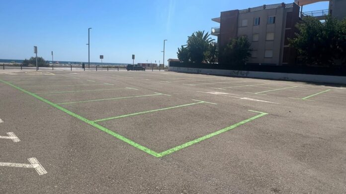 Zona verde en la calle Mexico. Foto: Ayto. de Castelldefels.