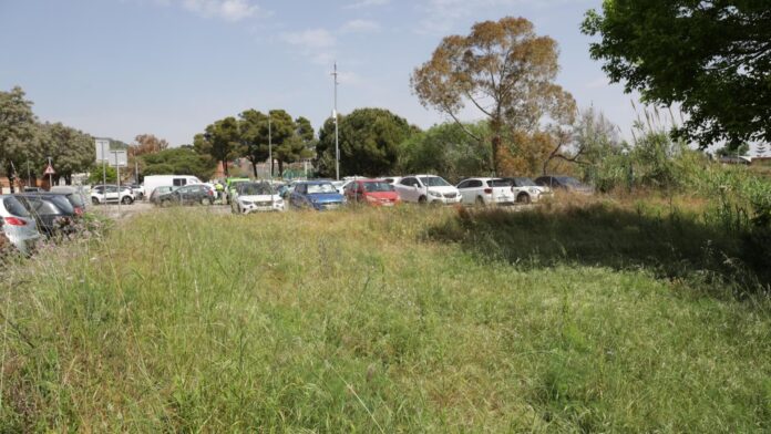Zona de la ampliación del parking. Foto: Ayto. de Castelldefels.