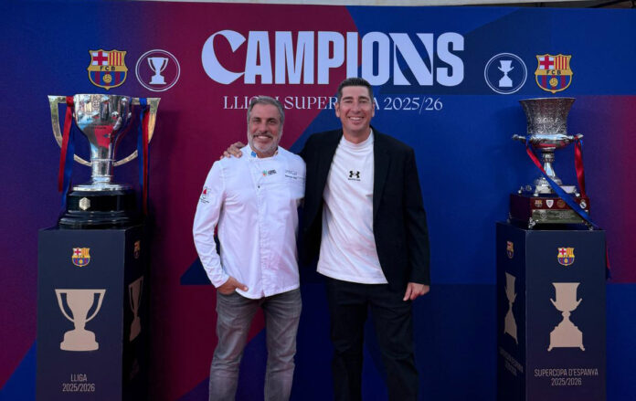 Marcos Ruiz y Albert Estragues, artífices de la velada del FC Barcelona en el CBC tras conquistar la Liga.
