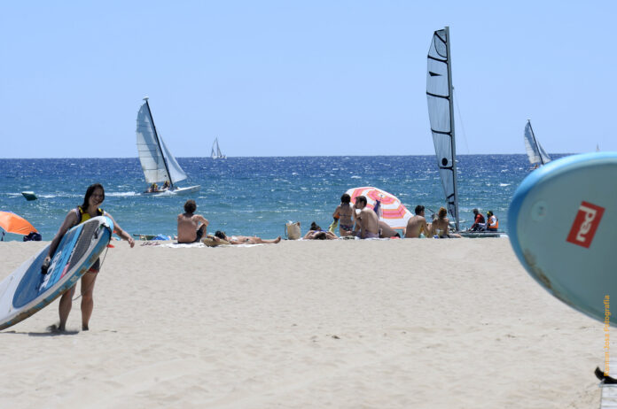 Playa de Castelldefels. Foto: Ayto. de Castelldefels.
